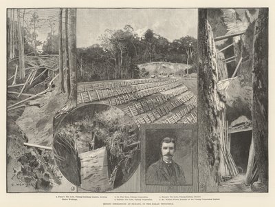 Opérations Minières à Pahang, dans la Péninsule Malaise - Charles Auguste Loye
